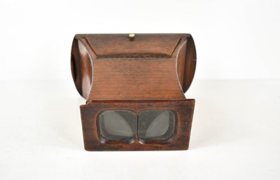 Lot 270 - A Victorian mahogany viewer, 17cm long.