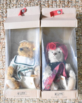 Lot 308 - Two boxed Steiff bears, numbers 028618 and...