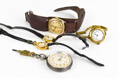 Lot 368 - A selection of watches, to include a 9ct gold...