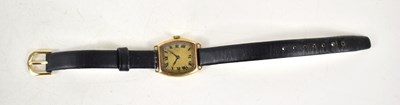 Lot 229 - A vintage 18ct gold cased ladies wristwatch...