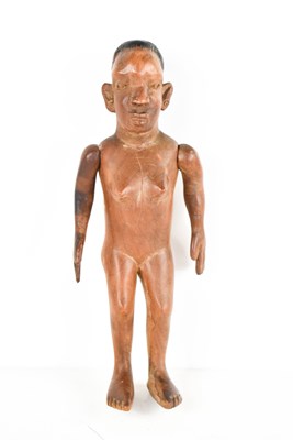 Lot 432 - An antique African articulated fertility doll,...