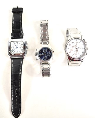 Lot 382 - Three gentlemans wristwatches, to include...