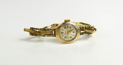 Lot 158 - A 9ct gold Avia wristwatch, on an expanding...