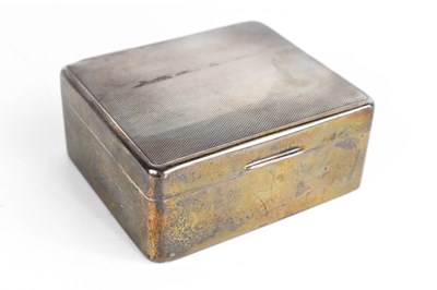 Lot 353 - A silver cigarette case with cedar lining, and...