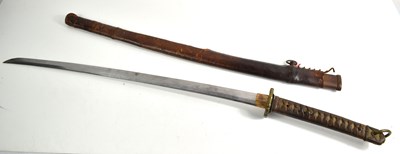 Lot 347 - A WWII era Japanese Shin-Gunto Katana Sword,...