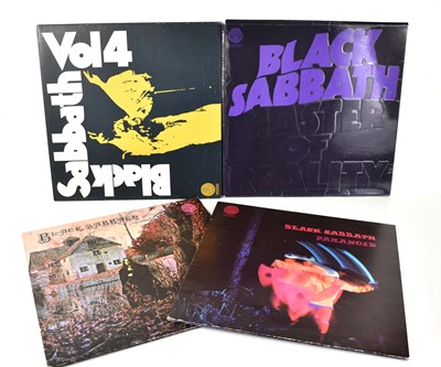 Lot 396 - Viny Records: Four Black Sabbath LPs on...