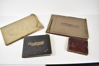 Lot 302 - A group of four Victorian and later autograph...