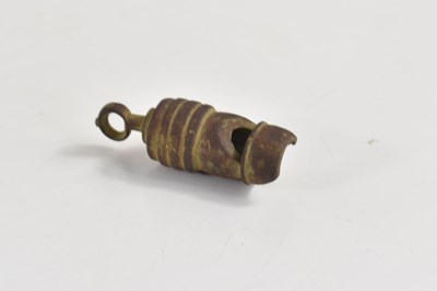 Lot 227 - A post medieval hawking whistle, 5cm.