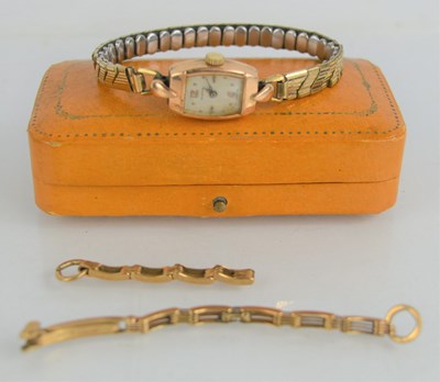 Lot 213 - A vintage lady's cocktail watch likely gold...