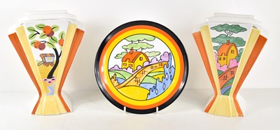 Lot 165 - Wedgwood for Bradex: A pair of Clarice Cliff...