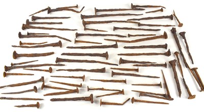 Lot 256 - A collection of Roman iron nails, AD83-93,...