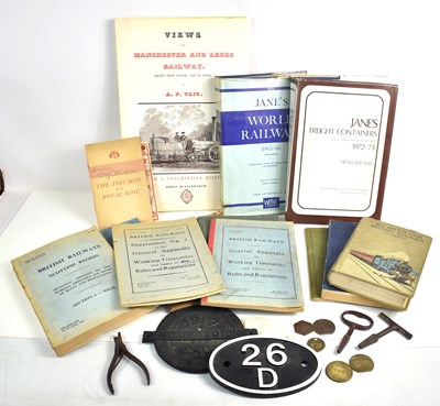 Lot 298 - A quantity of railway books and memorabilia to...