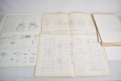 Lot 318 - A collection of technical drawings of railway...