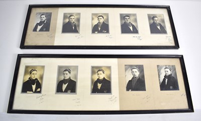 Lot 304 - Local interest: Two framed montages containing...