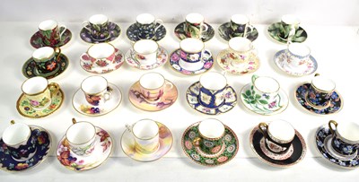 Lot 178 - A collection of coffee cups and saucers, to...