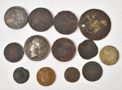 Lot 272 - A group of coins to include a 17th century...