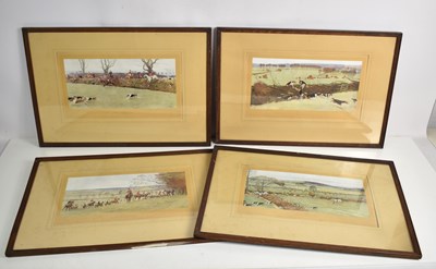 Lot 442 - A group of four Cecil Aldin hunting prints,...