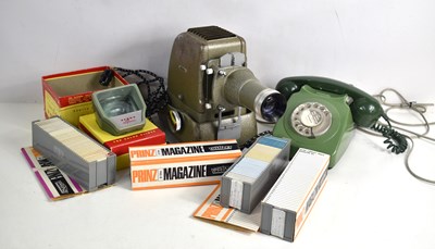 Lot 418 - A vintage Aldis 300 slide projector together...