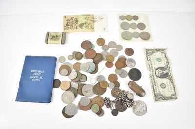 Lot 273 - A group of coins and collectables to include a...