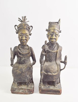 Lot 434 - A pair of early 20th century vintage Benin...