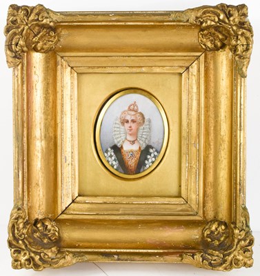 Lot 260 - A 18th century portrait miniature, watercolour...