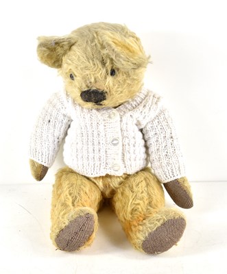 Lot 368 - A vintage mohair teddy bear with jointed arms...