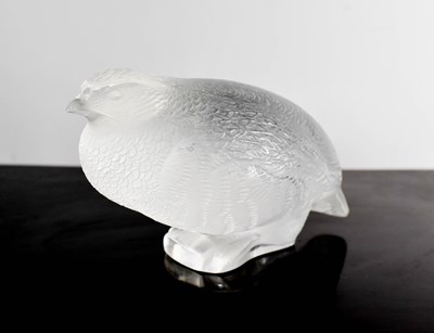 Lot 190 - A Lalique French crystal model partridge or...