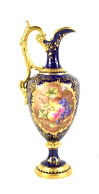 Lot 184 - A Coalport ewer of classical form cobalt...