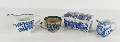 Lot 147 - A 19th century blue and white English pottery...