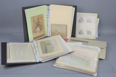 Lot 113 - A collection of watercolour's, drawings and...