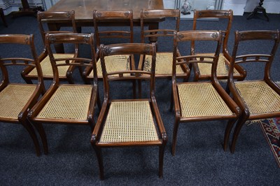 Lot 541 - A set of nine 19th century dining chairs with...