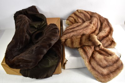 Lot 349 - Two vintage fur stoles to include a Harrisons...