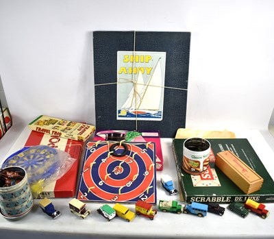 Lot 370 - A group of vintage boardgames and diecast toys...