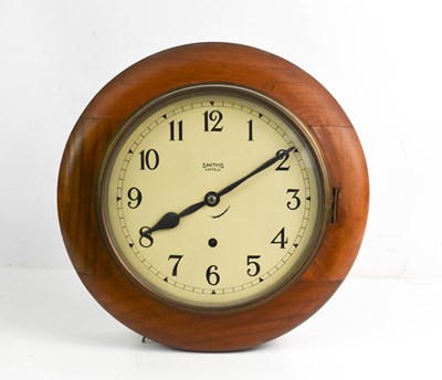 Lot 408 - A 1920s Smiths Enfield wall clock, with...