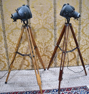 Lot 426 - A pair of vintage Strand theatre lights on...