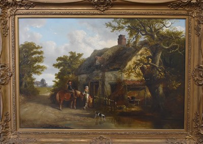 Lot 502 - J Smythe (19th century): a family beside their...