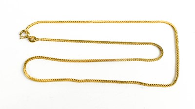 Lot 283 - An 18ct gold ropetwist style necklace with a...