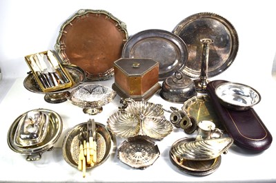 Lot 292 - A quantity of silver plated items to include...