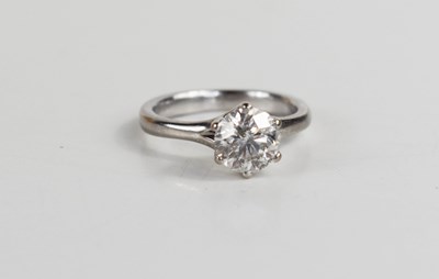 Lot 272 - An 18ct white gold, and diamond ring, the...