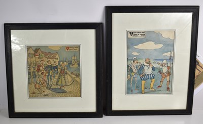 Lot 434 - Wilfred Drake(20th century): Two framed and...