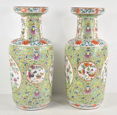 Lot 256 - A pair of early 20th century Chinese vases,...