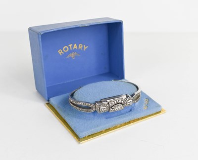 Lot 185 - A Rotary ladies stainless steel wristwatch,...