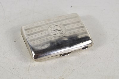 Lot 352 - An early 20th century silver cigarette case,...