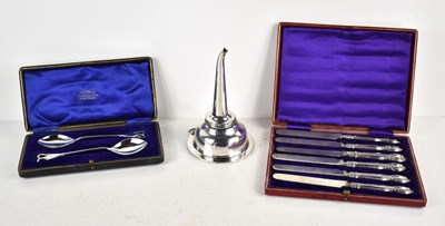 Lot 267 - A set of Victorian silver handled tea knives...