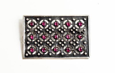 Lot 49 - A Russian Soviet silver Art Deco period brooch,...