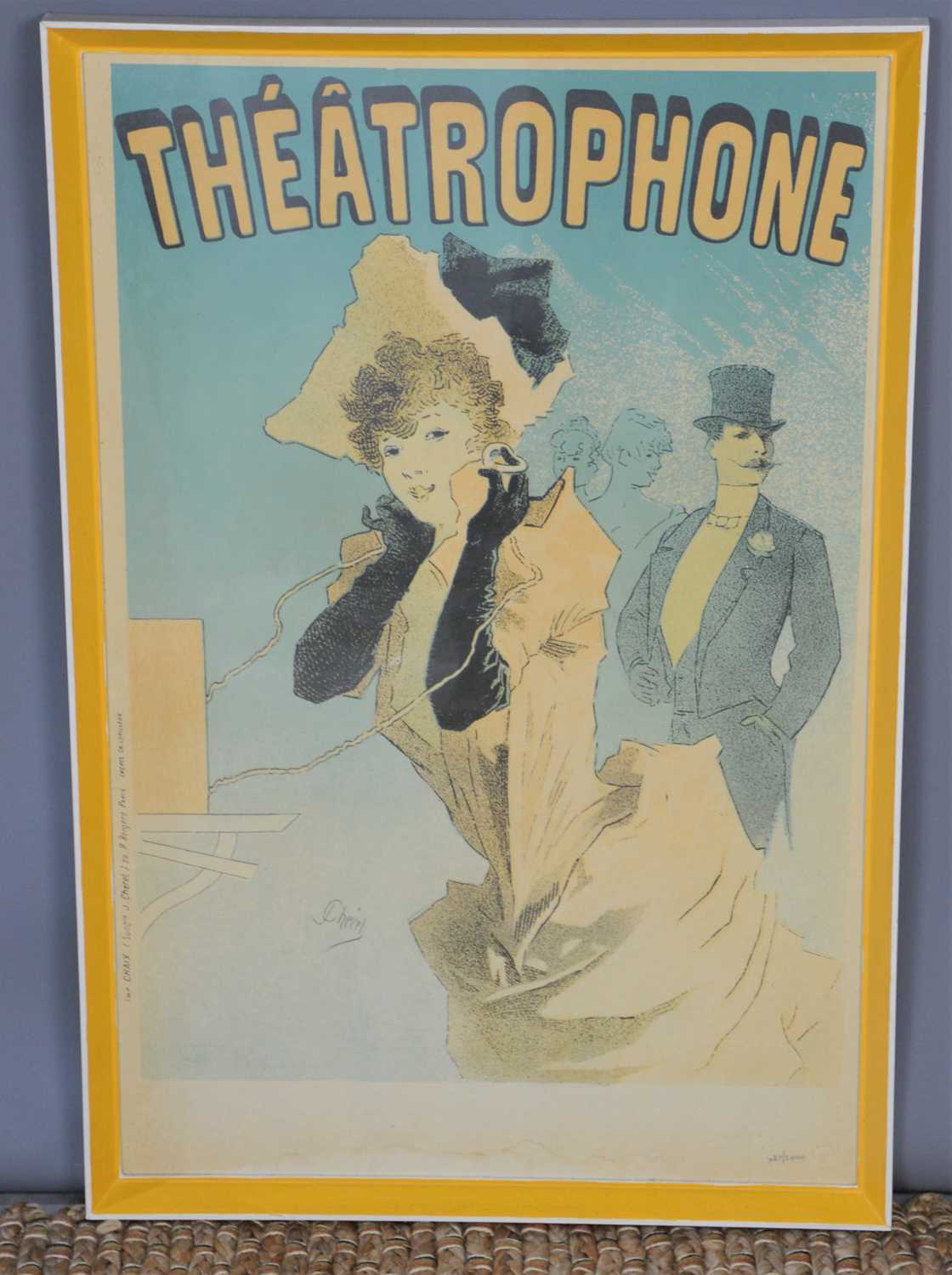 Lot 45 - Theatrophone lithograph poster after Jules...