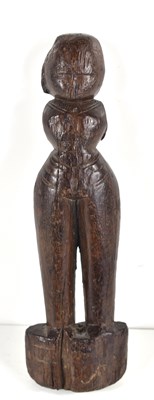 Lot 304 - A 19th century African tribal wooden carving...