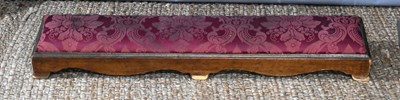 Lot 456 - A Victorian mahogany long footstool,...