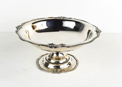 Lot 36 - A silver pedestal dish / comport, with shaped...