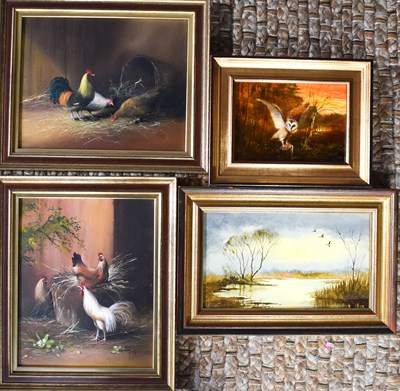 Lot 406 - A selection of paintings to include K Curtis...